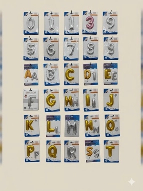 Helium Balloons – Letters & Numbers