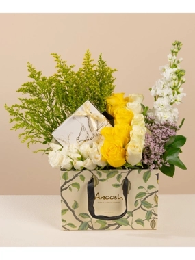 Joyful Glow Bouquet with Anosh Chocolate