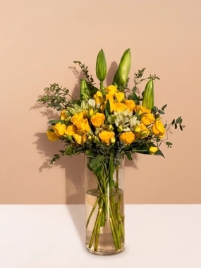 Yellow Baby Roses Bouquet