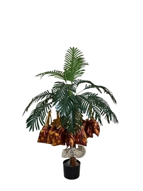 small size Palm Tree Distribution Stand with Dates Bags