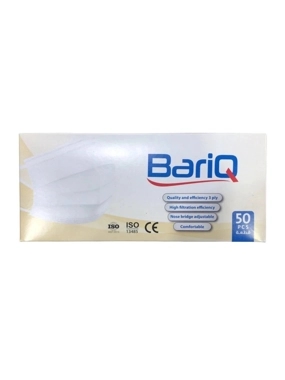 Masks white color for adults 3 layers 50 pcs-6287026530214