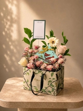 Anoosh Chocolates with Fresh Flowers 09