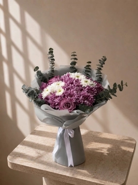 The bright bouquet