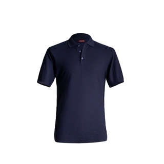 Navy Blue Knitted Polo