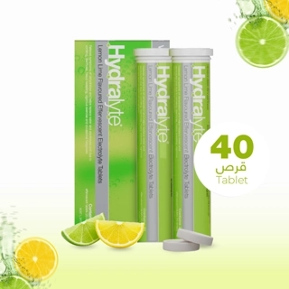 "Lemon Lime Effervescent Electrolyte – 40 Tablets - ليمون لايم