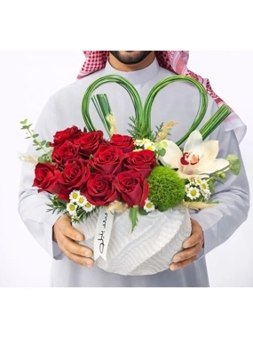 Vase natural flowers