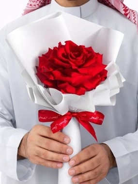 Single flower big flowers red