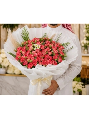 hand bouquet mix beby rose