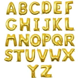 Golden holium letters