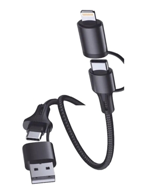 Digitplus cable 4in1 100w type-c to type-c + lightning 30w pd + usb turbo