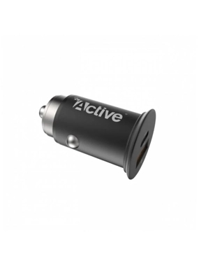 Active-Metal Car Charger 2 Ports PD30W+USB-A