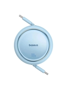 Baseus USB-C To USB-C Mini Cable PD 100W Retractabl - Blue Sky