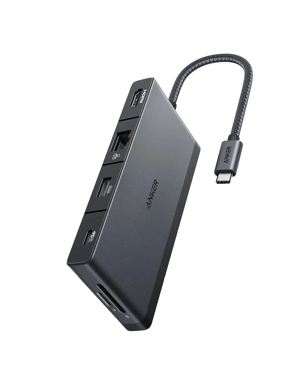 Anker USB-C Hub (9-in-1, 4K HDMI) 100W, Compatible with USB-C Laptops and Tablets