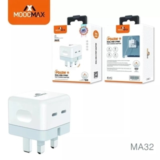 Moogmax mini wall travel charger pd 45 watts 2pd ports