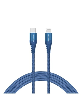 Lectronic cable iphone usb-c to lighning pd 1.5m (cloth) (NAVY BLUE)