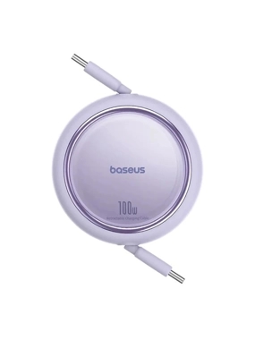 Baseus USB-C To USB-C Mini Cable PD 100W Retractabl - Purple