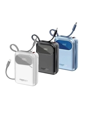 Promate 20K Power Bank with USB-C & Lightning Cables PD 35W