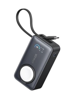 Anker Power Bank 10000mah 35W Built-In USB-C Cable And Apple Watch Charger