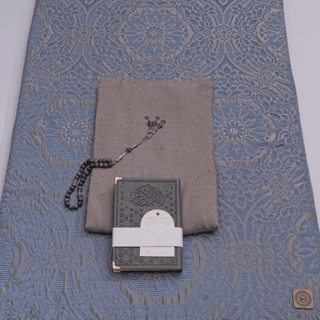 cyan crystal set with sheet scarf