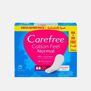 Carefree Cotton Mega Pack Unscented 56Plus20