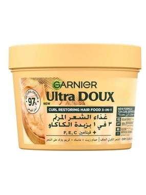 Garnier Ultra Doux Hair Food Curls Restoring Cocoa Butter 3-in-1 390 ML