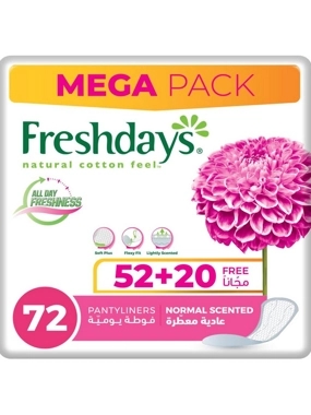 Freshdays Senita Cahrmry Napkin Scented Mega Pack High Absorbent 72 Pc
