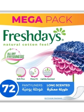 Freshdays Daily Liners Long 72 Pieces