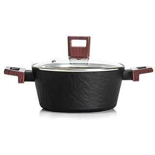 Alsaif Pots with Red Handle Lid All Sizes - 28