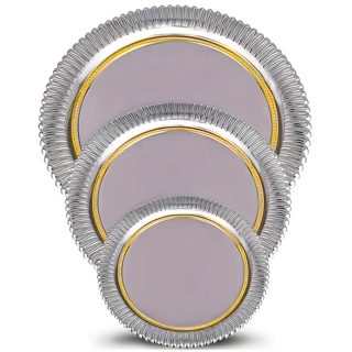 Alsaif Soft Circular 2 Colors Tray Set 3 Pieces