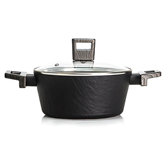 Alsaif Pots with Black Handle Lid All Sizes - 20