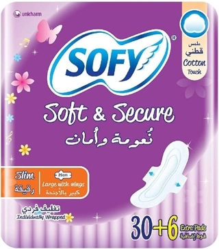 SOFY SLIM LARGE 29CM WINGS 6X(30+6) 52322