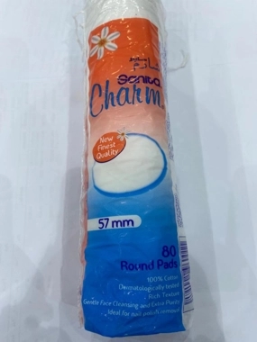 SANITA CHARM MAKE UP COTTON PAD RND 35X80'S A8001R01