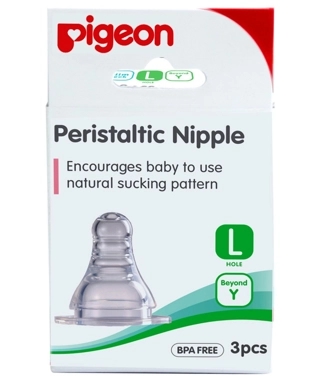 PIGEON SILICONE NIPPLE S-(L) 3PC/BOX 39300