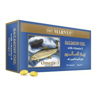MARNYS SALMON OIL WITH VIT E CAP, 60's