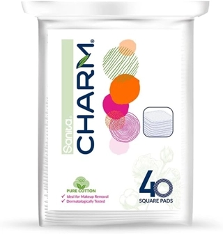 CHARM MAKE UP PAD SQR 24X40 W506RD