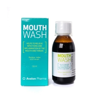 AVALON POVIDINE IODINE 1% MOUTH WASH, 135 ML