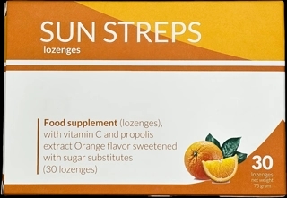 SUN STREPS ORANGE, 30's