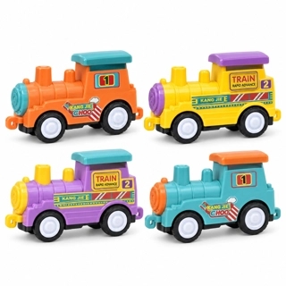 Cartoon Train Vehicle Set Four Pieces