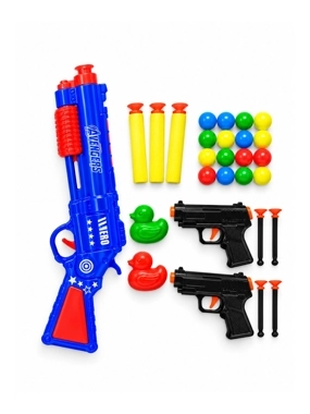 Kids Toy Gun Set with Colorful Balls and Darts