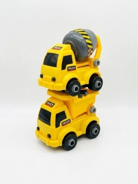 Kids Construction Truck Set Cement Mixer & Dump Truck
