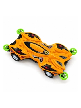 Orange Toy Racing Car with Side Wheels