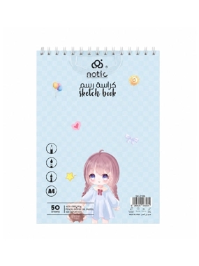 Notic A4 Sketch Book Spiral Drawing Pad 50 Sheets – Acid Free Art Paper