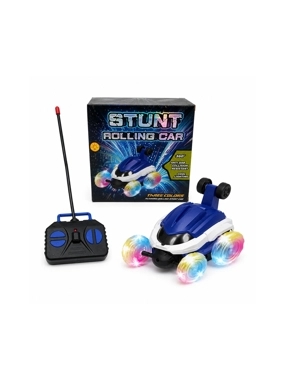 Toy car with light-up wheels and remote control
