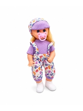 Baby doll with a pacifier for children