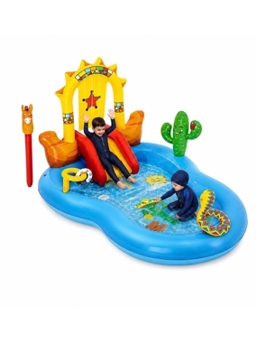 Children's water play pool with slide (2.64m x 1.88m)