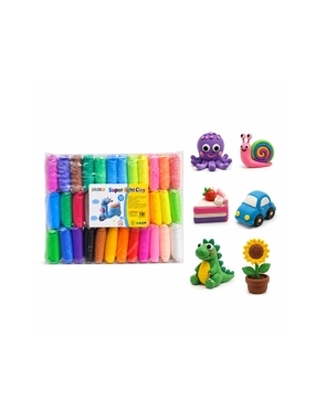 Fun colored playdough for children, 36 pieces