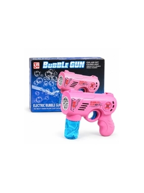 Pink Electric Bubble Gun with Lights