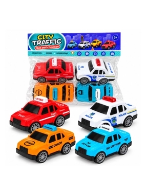 Kids City Vehicle Set – 4 Pieces
