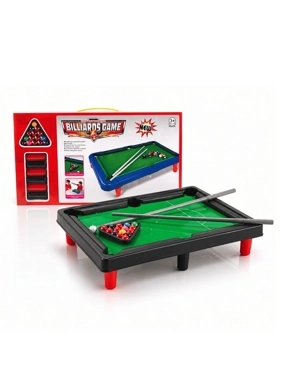 Mini Tabletop Billiards Game for Kids with Cues & Balls – Fun Design