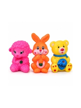 Sheep Rabbit and Bear Sound Toys - 3 Pcs